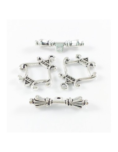 Inchizatoare argintie toggle romb...