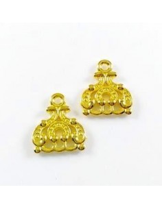 Conector/chandelier cercei auriu 15x13mm