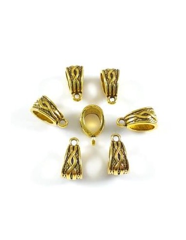 2 Agatatori pandantiv aurii 14x8mm