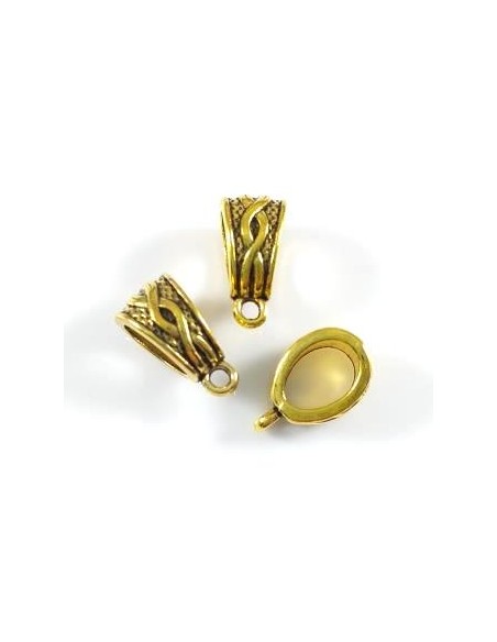 Agatatoare pandantiv aurie 14x8 mm