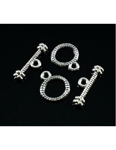 Inchizatoare argintie toggle rotunda...