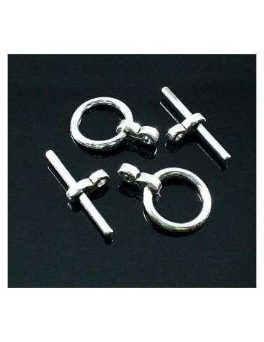 Inchizatoare argintie toggle rotunda...