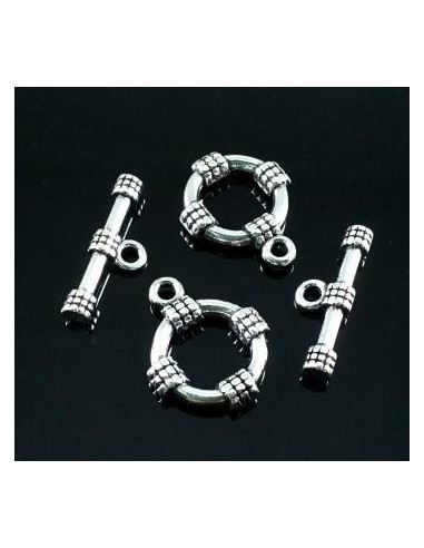 Inchizatoare argintie toggle rotunda...