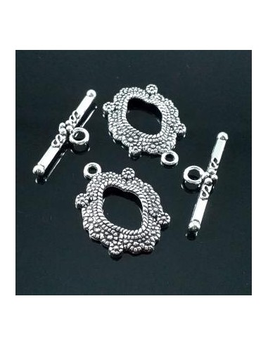 Inchizatoare argintie toggle ovala...