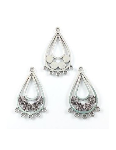 2xChandelier cercei argintiu 6 anouri...