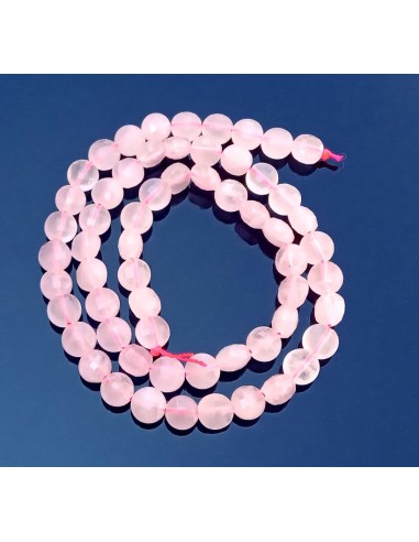 2xBanut fatetat cuart roz 6.3 mm