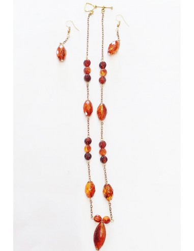 10 Margele striate aspect chihlimbar...