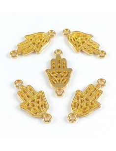 3xLink auriu hamsa filigran...