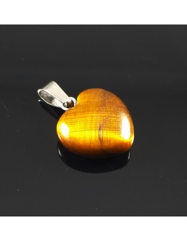 Pandantiv inima 26 mm ochi de tigru