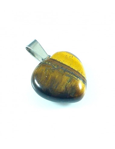 Pandantiv inima 26 mm ochi de tigru