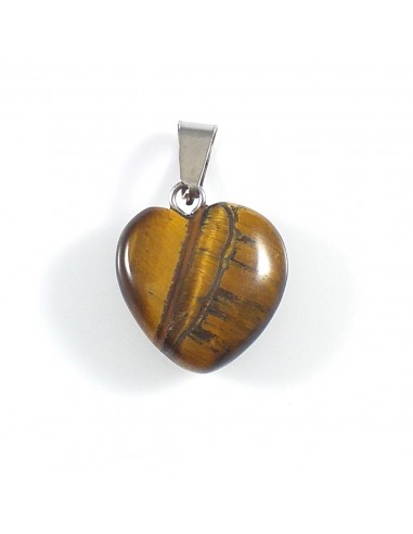 Pandantiv inima 26 mm ochi de tigru