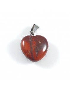 Pandantiv jasp rosu inima 26 mm 2