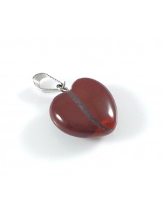 Pandantiv jasp rosu inima 26 mm