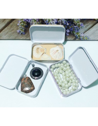 Cutie metalica decor lavanda 95x60x20mm