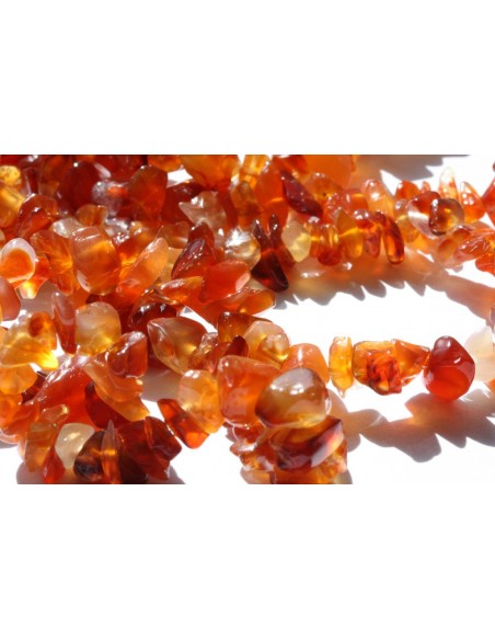 Carneol Cipsuri 5 - 12 mm + CADOU inchizatoare