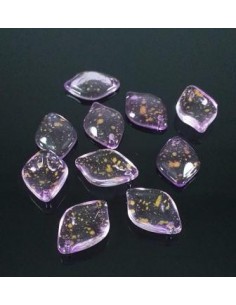 4 Margele sticla petale cu...