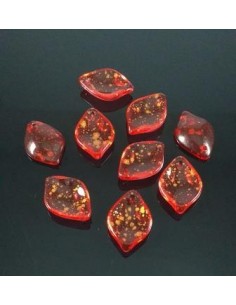 4 Margele sticla petale cu...