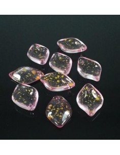 4 Margele sticla petale cu...