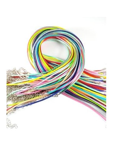 Baza colier bumbac cerat 44 cm - bej