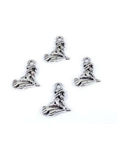 2xCharm argintiu antichizat...