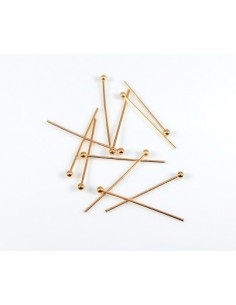 10 Ace cu bila otel inoxidabil 304 aurii 22 mm