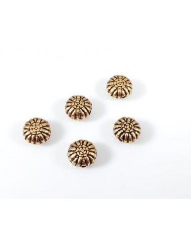 10 Distantiere aurii antichizat 8x4.5mm