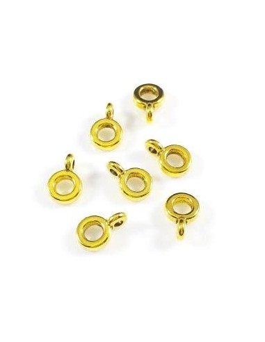 5 Agatatori pandantiv aurii 7x2mm