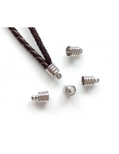 4 Capete de snur argintii...