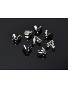 Capat de snur placat cu argint 7 x 4 mm (2)