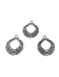 Chandelier argintiu antichizat coronita 29 x 25 mm 2