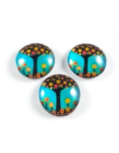 Margele sticla cabochon cu baza plata...