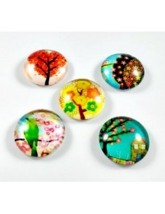 Margele sticla cabochon cu...