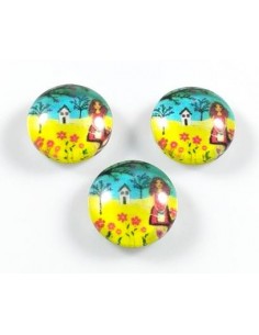 Margele sticla cabochon cu...