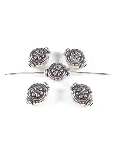 2 Distantiere argintii rotund plat...