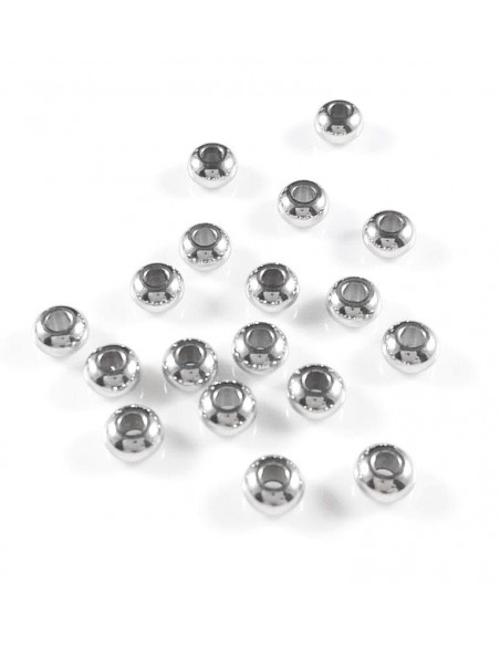 Distantier rondea otel inoxidabil 201 argintiu 5x3mm