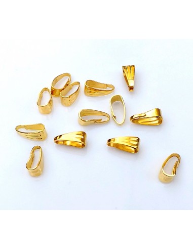 10 Agatatori pandantiv aurii 8x3mm