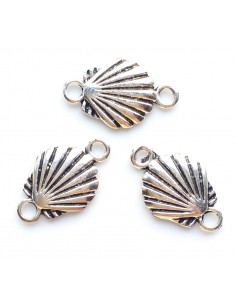 2xLink argintiu scoica 22x14mm