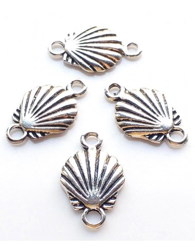 2xLink argintiu scoica 22x14mm