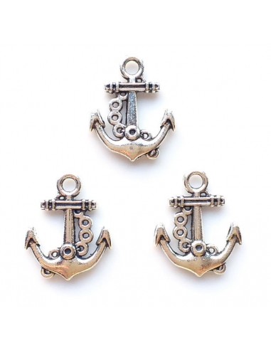 4xCharm pandantiv ancora argintie...