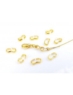 20 Conectori argintii tip za 3/8 - 8x4mm 2