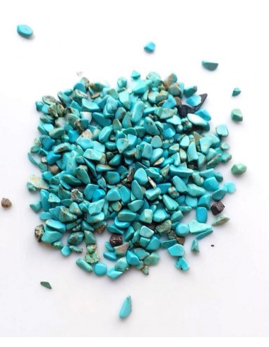 Sparturi chipsuri turcoaz 3-7mm (20 gr.)