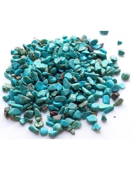 Sparturi chipsuri turcoaz 3-7mm (20 gr.)