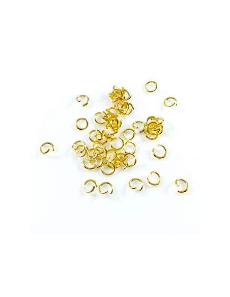 20 Zale rotunde otel inoxidabil 304 aurii 4 mm