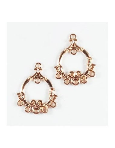 2xChandelier cercei auriu 29x23mm