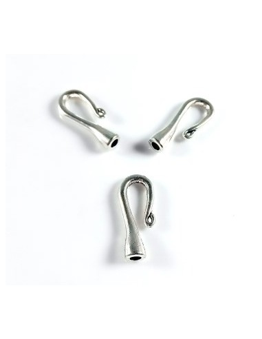 2 Inchizatori argintii tip carlig 20...