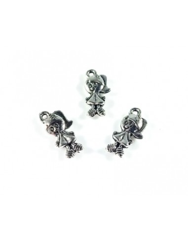 3xCharm argintiu antichizat fetita 16...