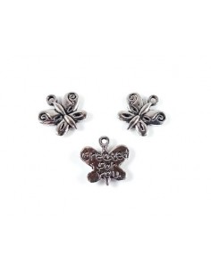 2xCharm argintiu antichizat...