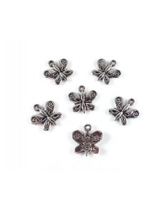 2xCharm argintiu antichizat... 2