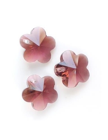 Pandantiv cristal floare fatetata 14mm