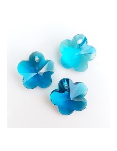 Pandantiv cristal floare fatetata 14mm